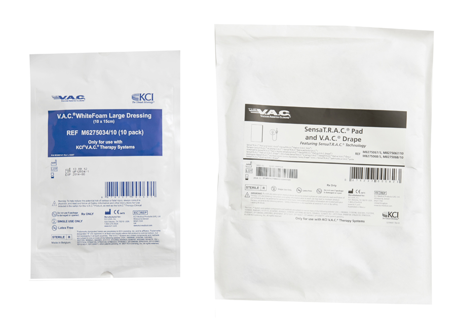 Negative Pressure: VAC Dressing Kit White Foam Large Sensatrac